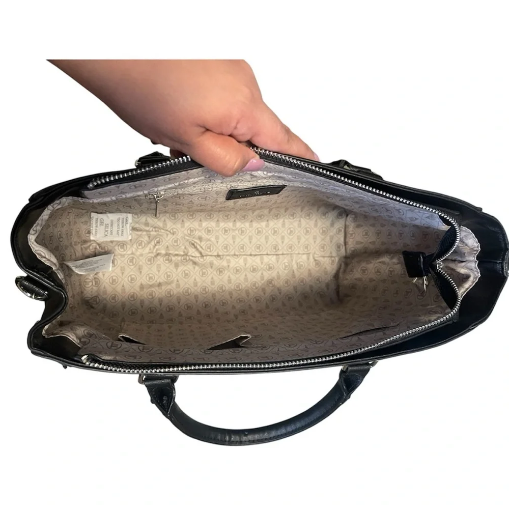 London Fog Collection  , NATALIE saffiano satchel, bag - Picture 5 of 8